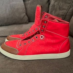 Red Gucci Sneakers (Hightop)
